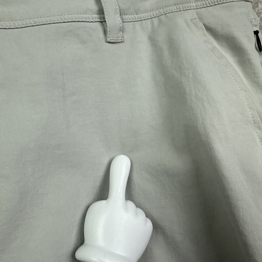Path Projects Shorts Mens Large Beige Performance 8" Athletic Activewear Stretch - Picture 2 of 7